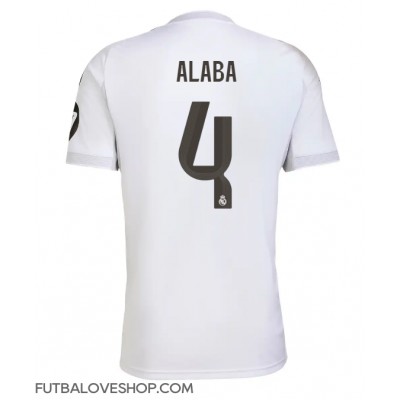 Dres Real Madrid David Alaba #4 Domáci 2025-26 Krátky Rukáv Dres Real Madrid David Alaba #4 Domáci 2025-26 Krátky Rukáv
